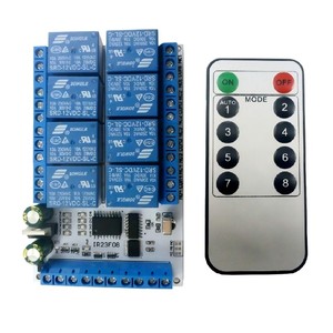 IR23F08 Módulo de relé de control remoto infrarrojo multifunción de 8 canales