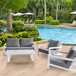 Aluminum <strong>Patio</strong> Furniture Set, Patiojoy All Weather Heavy Duty Cushioned Outdoor L Shaped Sofa Set for Poolside, Backyard - Product Image 2