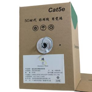 Jue Hong fornitura diretta di fabbrica Cat5e UTP 305m cavo in fibra ottica doppino cablaggio di rete per progetti di comunicazione - Product Image 2