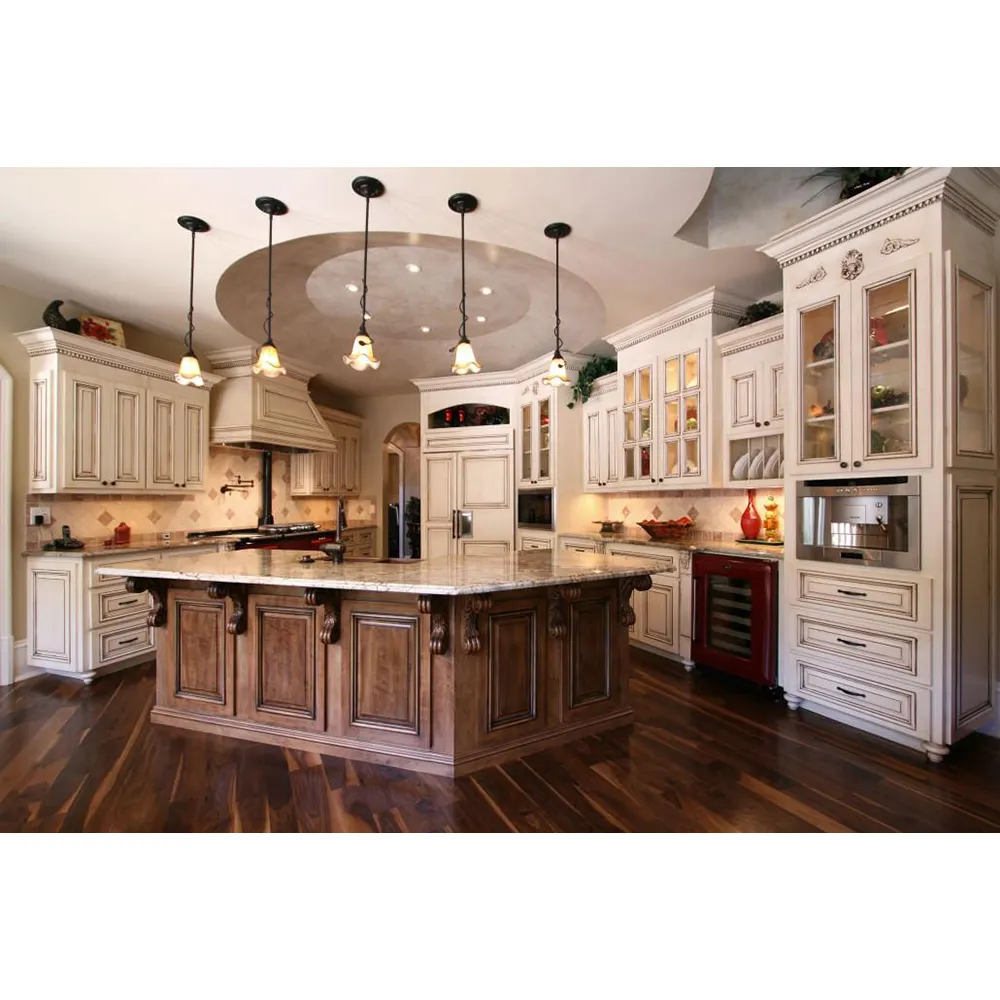 Cbmmart armário de cozinha, armário de cozinha estilo europeu americano armário de madeira sólida
