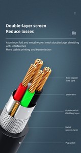 Özelleştirilmiş yazıcı kablo USB 3.0 baskı kablosu 10-20 metre kare port B video konferans harici güç kaynağı olmadan - Product Image 3