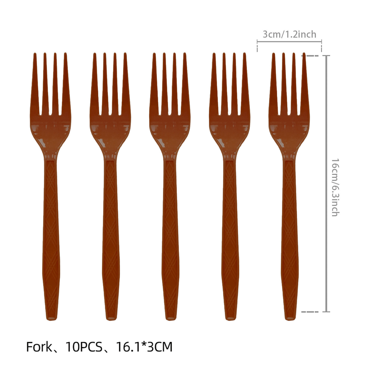 Fourchette en plastique café-10pcs