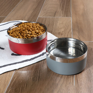 Baming Atacado Espessamento Aço Inoxidável <span class=keywords><strong>Dog</strong></span> Pet <span class=keywords><strong>Bowl</strong></span> Custom Logo 600nl/860ml - Product Image 2
