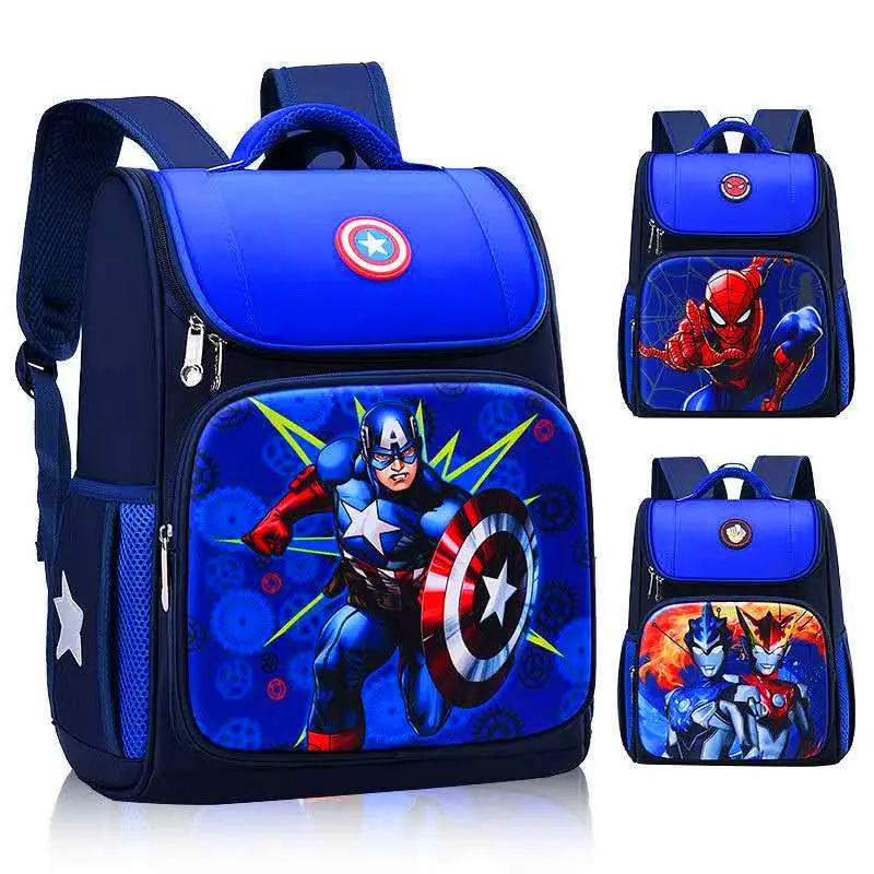 2022 Latest Mochila Escolar Nylon Spidermanes Cartoon Kids Backpacks School Bags For Boys