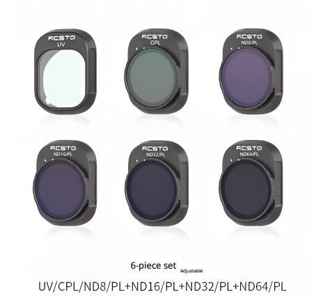 ND-PL8/16/32/64 +UV+CPL ชุด 6 ชิ้น สีสันสดใส