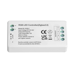 Беспроводной контроллер для светодиодной ленты Tuya Zigbee 3,0 RGB, RF, 12-24 В, голосовое управление, RGB контроллер для светодиодной ленты, диммер - Product Image 4