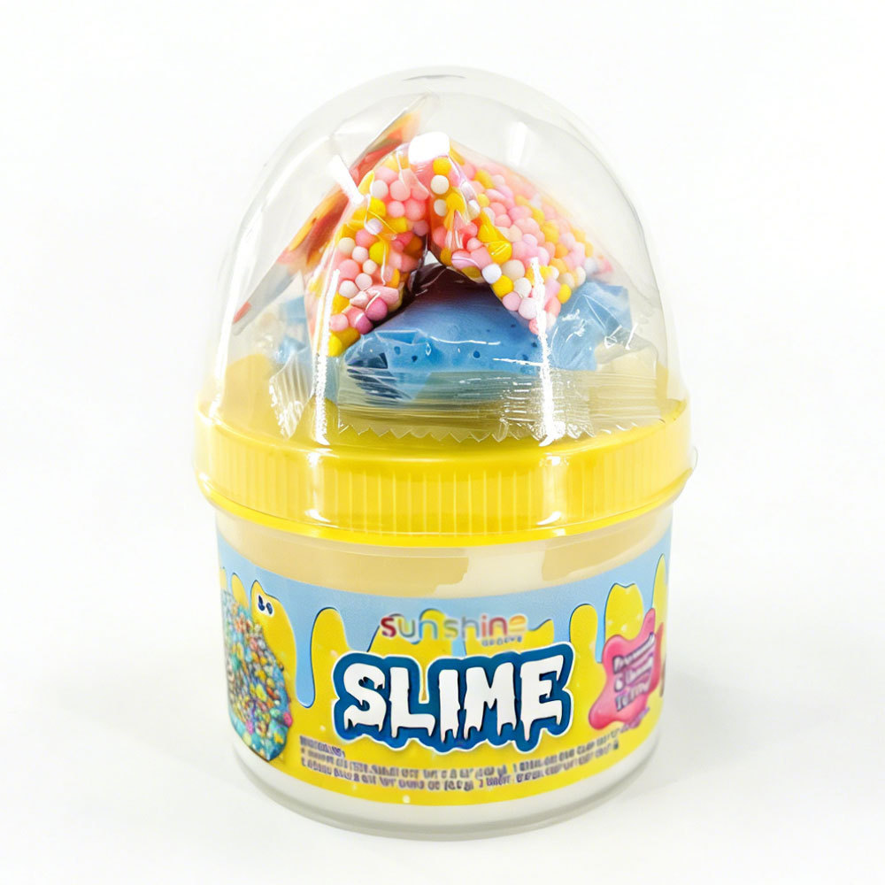 Slime au beurre blanc avec argile bleue à séchage à l'air