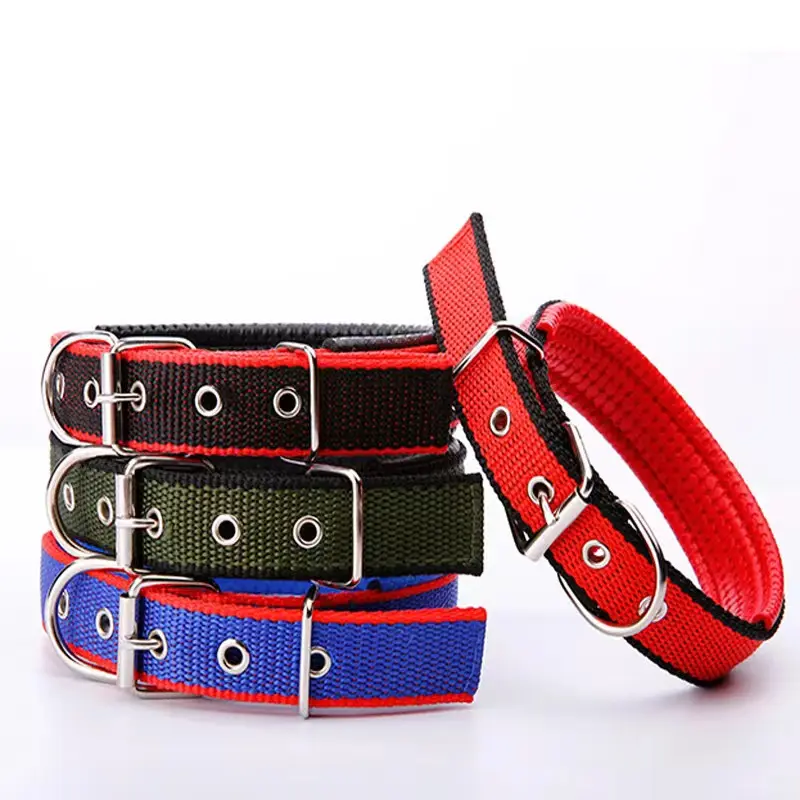 Fábrica preço por atacado barato conforto espuma pet dog training collar pequeno médio e grande dog collar