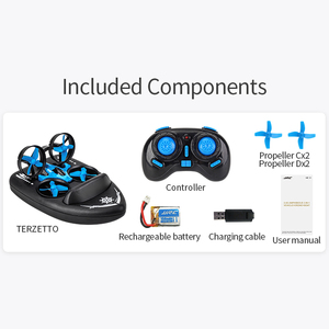 2.4G חם למכור RC מיני Drone ספינה 3 ב 1 ים לנד אוויר טיסה Quadcopter סירת רב-פונקציה צעצועי סירות לילדים