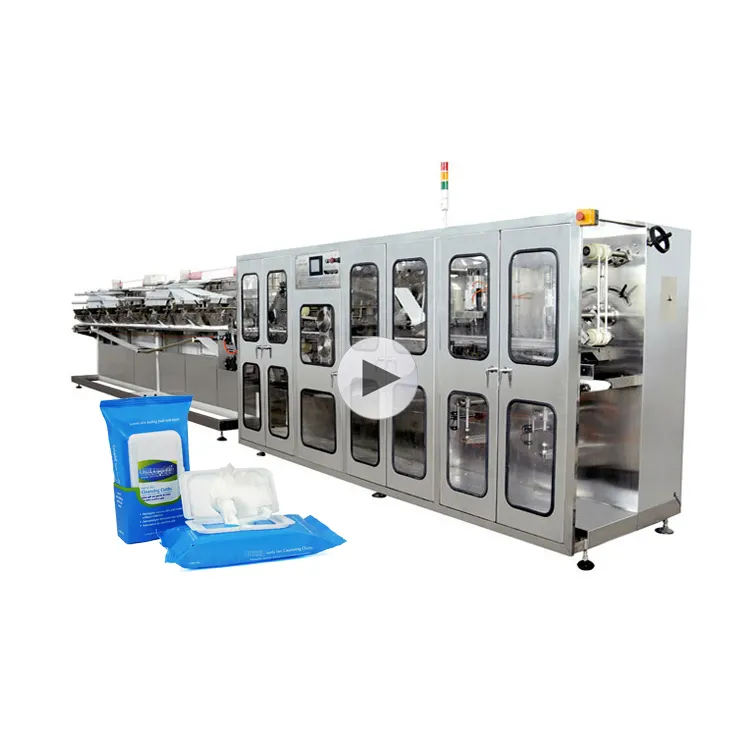 Automatic Rotary Type Baby Wet Wipe Canister Alcohol Free Liquid Filling Sealing Machine Industrial Towel Bucket Packing Line