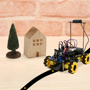 ACEBOTT Kit de Coche Robot 4WD con Sensor Ultrasónico GPS, Programación ESP32 para Niños, Kits de Robótica