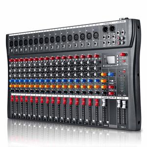 16チャンネルオーディオミキサー6ミュージックモードUSBミキシングコンソールアンプコンピューター再生ファンタム電源効果 - Product Image 1