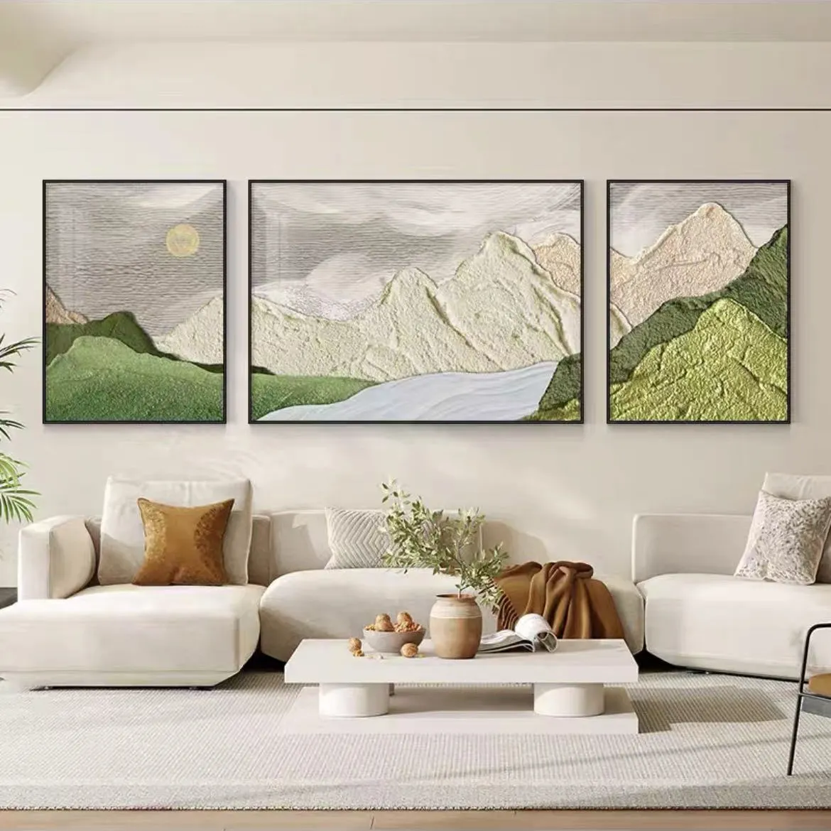 Personalização obras arte tableau home decor parede arte pintura pintado à mão paisagem pôr do sol montanha lona arte pintura a óleo