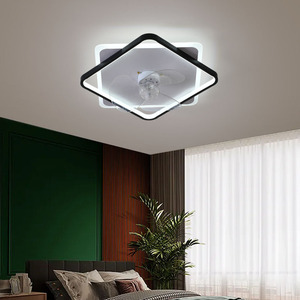 家用卧室餐厅餐桌用可伸缩3叶片吊扇带灯耐用木体遥控开关 - Product Image 3