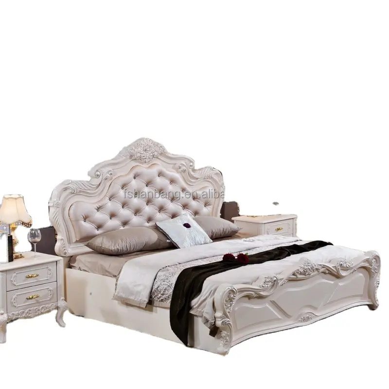 इटली लक्जरी फर्नीचर प्राचीन बेडरूम सेट, राजा आकार बिस्तर, इतालवी फर्नीचर