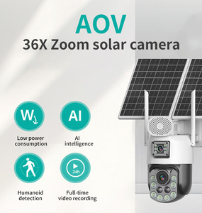 ICSEE 6MP 4G AOV 24 Hours Record 36X Dual Lens Dual Solar Panel 25W 31200mAh Built-in Battery Powered Outdoor Security <strong>Camera</strong> - Product Image 6