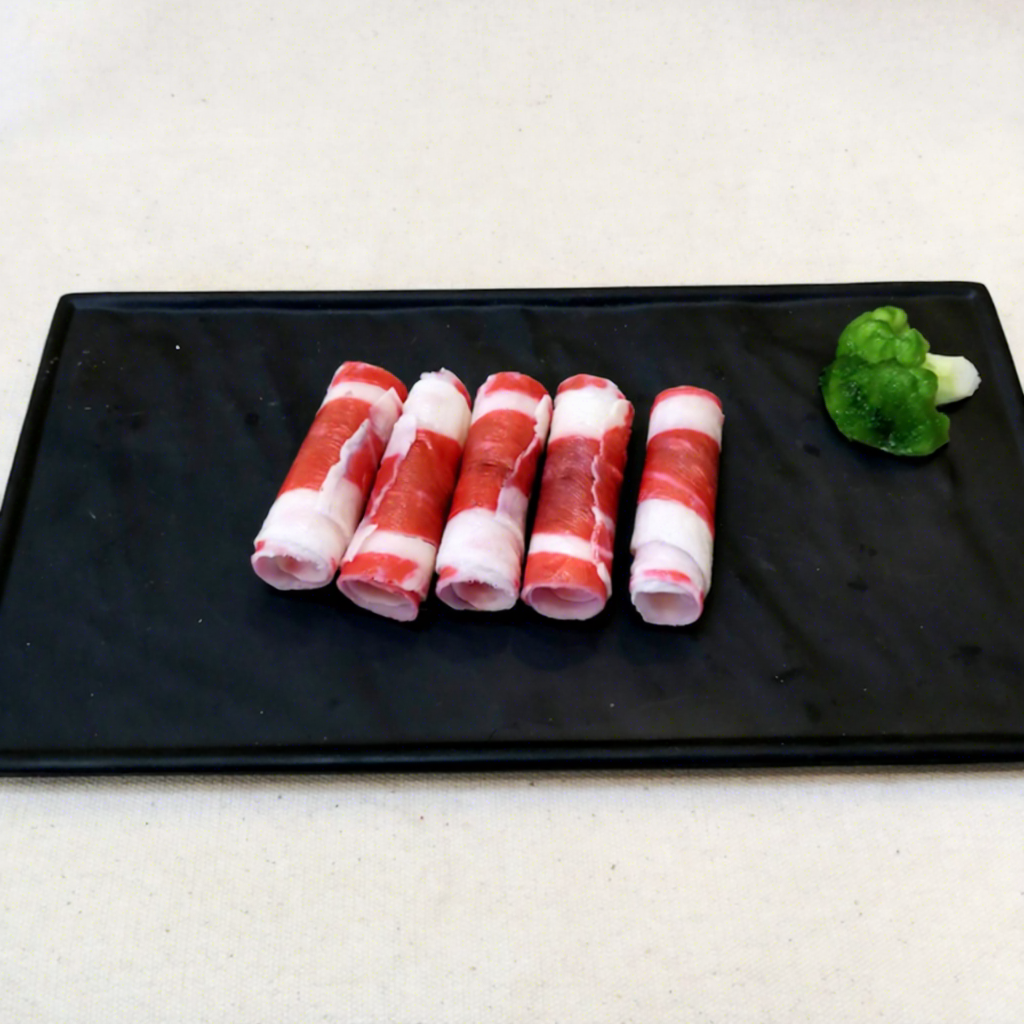 Rouleau de bœuf pêche foncé 1 (7,5*2 cm)