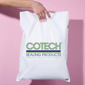 Wholesale Eco Friendly Pla Corn Starch Oxo Compostables Biodegradable Shopping Tote <strong>Soft</strong> <strong>Loop</strong> <strong>Handle</strong> Plastic Bags for Grocery - Product Image 1