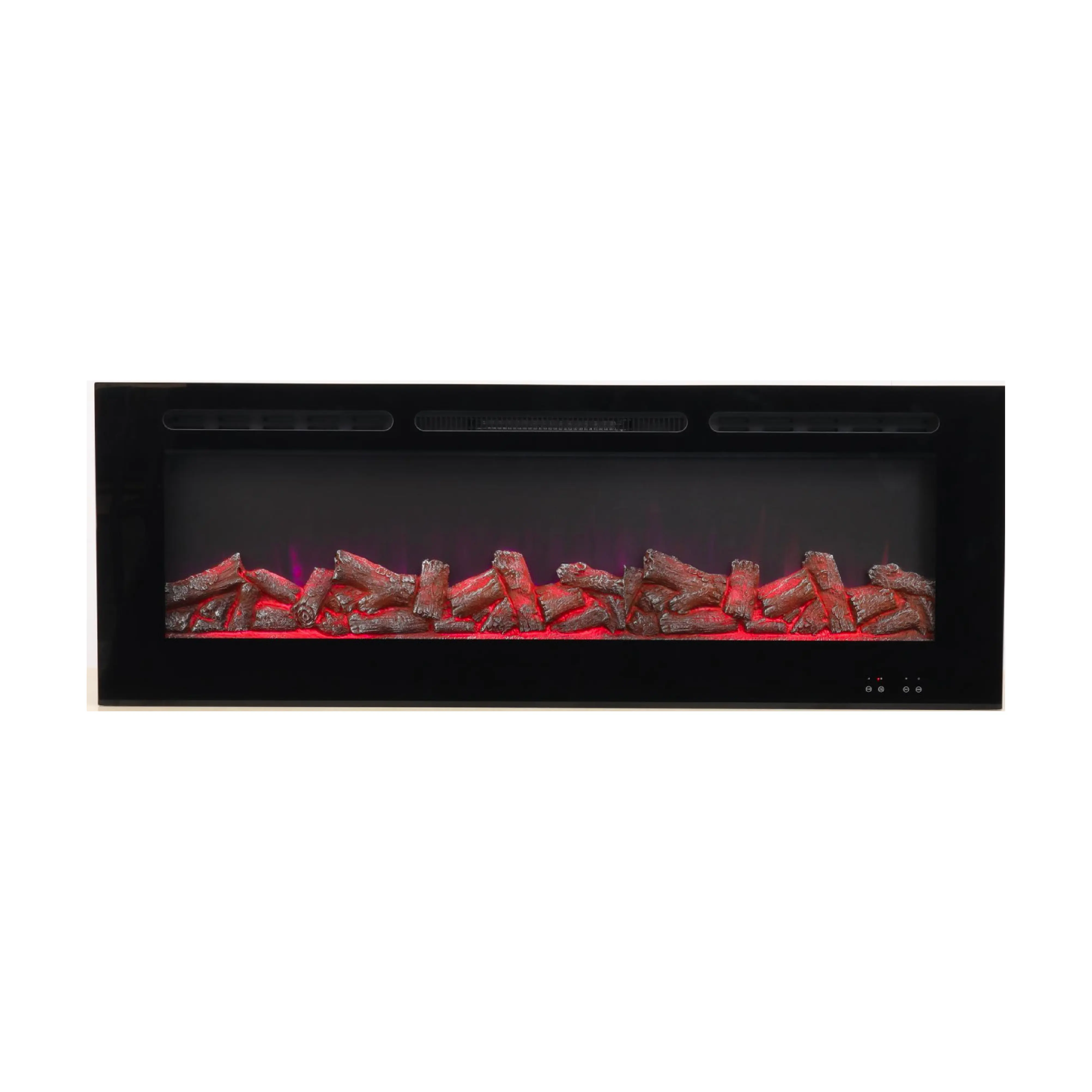 Cheminée Linéaire Gaz Monté Mural Poêle à Granulés Mantel Bio Ethanole Insert Surround Mini Intérieur Led Cheminée Électrique