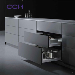 Yumuşak Kapanan Mutfak Dolabı LED Çekmece Rayları, Camlı İnce Ray Kutusu, Ağır Hizmet Tipi Çekmece Rayı, Ağır Hizmet Tipi Mobilya Rayı - Product Image 6