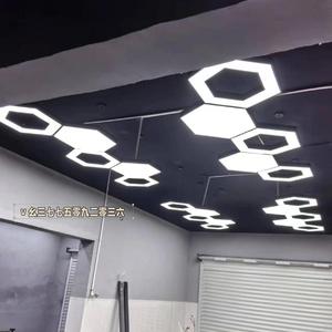 Petek şekilli ticari endüstriyel aydınlatma ofis alışveriş merkezi altıgen LED tavan ışık spor salonu için - Product Image 4