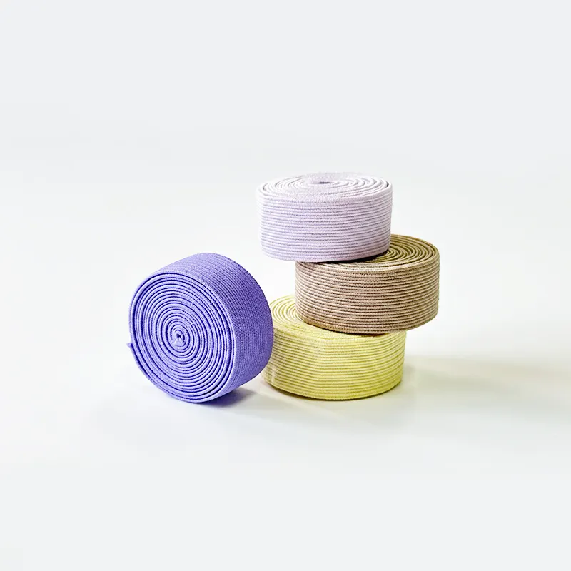Cinturino personalizzato in silicone multicolore stampato sostenibile per borsa Logo personalizzato fascia elastica Jacquard