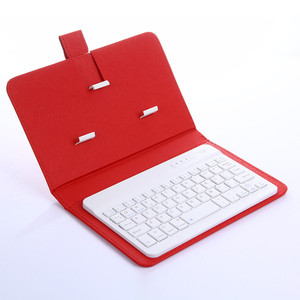便携式PU皮革无线键盘保护套手机，带BT键盘适用于iPhone安卓手机 - Product Image 5