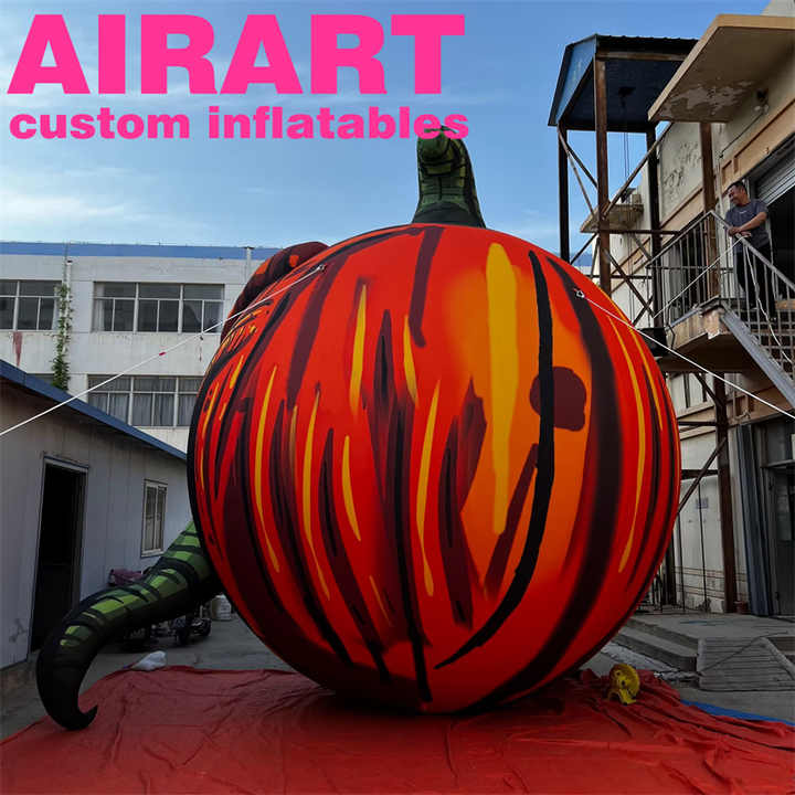 Halloween Skull Pumpkin Inflatable Pumpkin Scary Zombie Pumpkin Inflatables