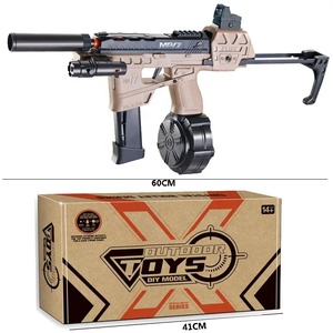 Sıcak satış manuel ve otomatik jel topu Blaster ile çift klip tasarım çekim bağlantı etkisi Mp17 sıçramak silah oyuncaklar toptan - Product Image 3