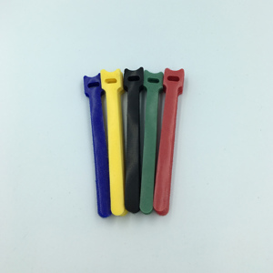 6 pulgadas espalda con espalda gancho y correa de bucle sujetador envoltura de cable organizador de cables 100 unids/set colorido reutilizable gancho bucle bridas para cables - Product Image 4