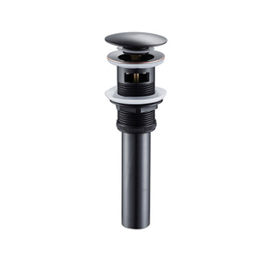 In Acciaio Inox Lucidato Olio Nero Pop Up di Scarico per Lavabo Bacino Filtro Rifiuti Push Pop Up di Scarico con Troppopieno