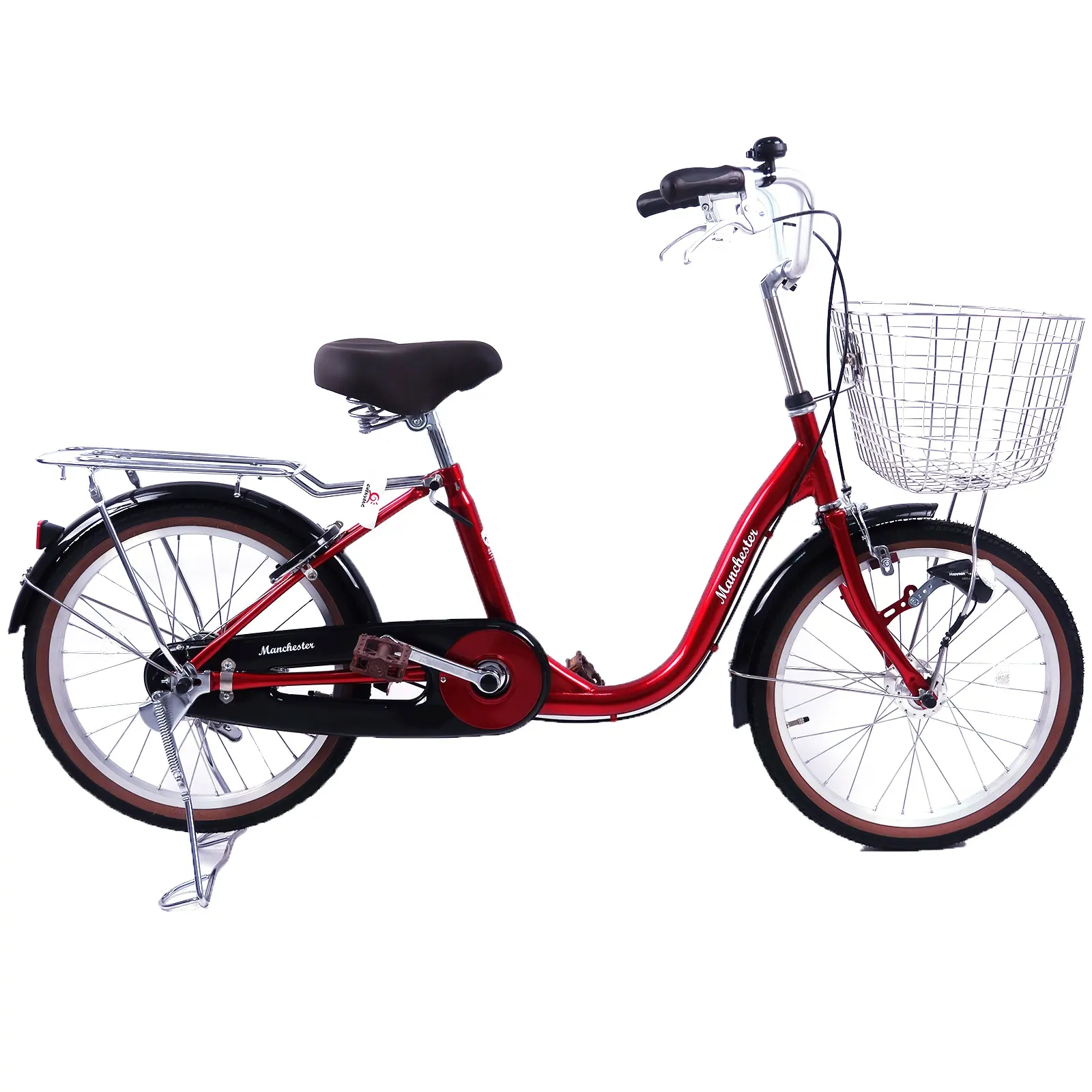 Bicicleta urbana de lazer 20\" com luz automática para deslocamentos e passeios de lazer