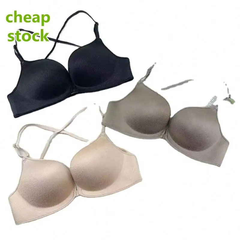 Soutien-gorge push up brodé pour femmes, liquidation de stock, de bonne qualité, nouvelle mode petit poitrine, sous-vêtements féminins