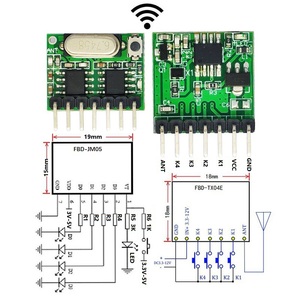 433MHz HF-Modul RC-Fernbedienung und Empfänger HF-Modulator Transceiver-Modul Drahtlose HF-Module - Product Image 2