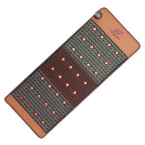 Luxuryade KR128 materassino terapia infrarossi tormalina cristallo luce rossa lontana Chakra tappetino per il massaggio del corpo a basso riscaldamento PEMF ametista - Product Image 6