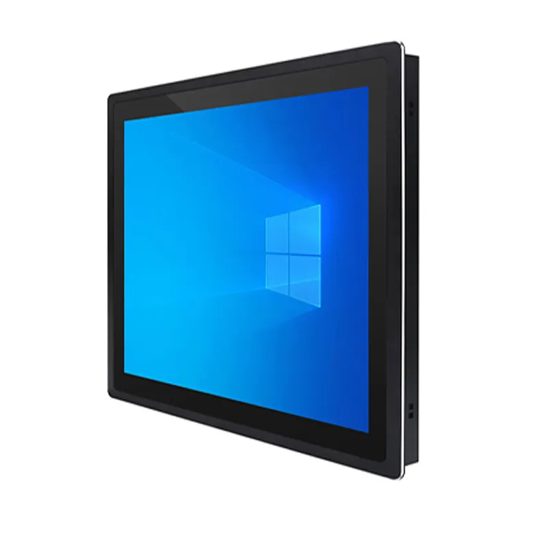 شاشة LCD صناعية مدمجة بوصة شاشة LCD تعمل باللمس بالسعة شاشة عرض رقمية للكمبيوتر الصناعي