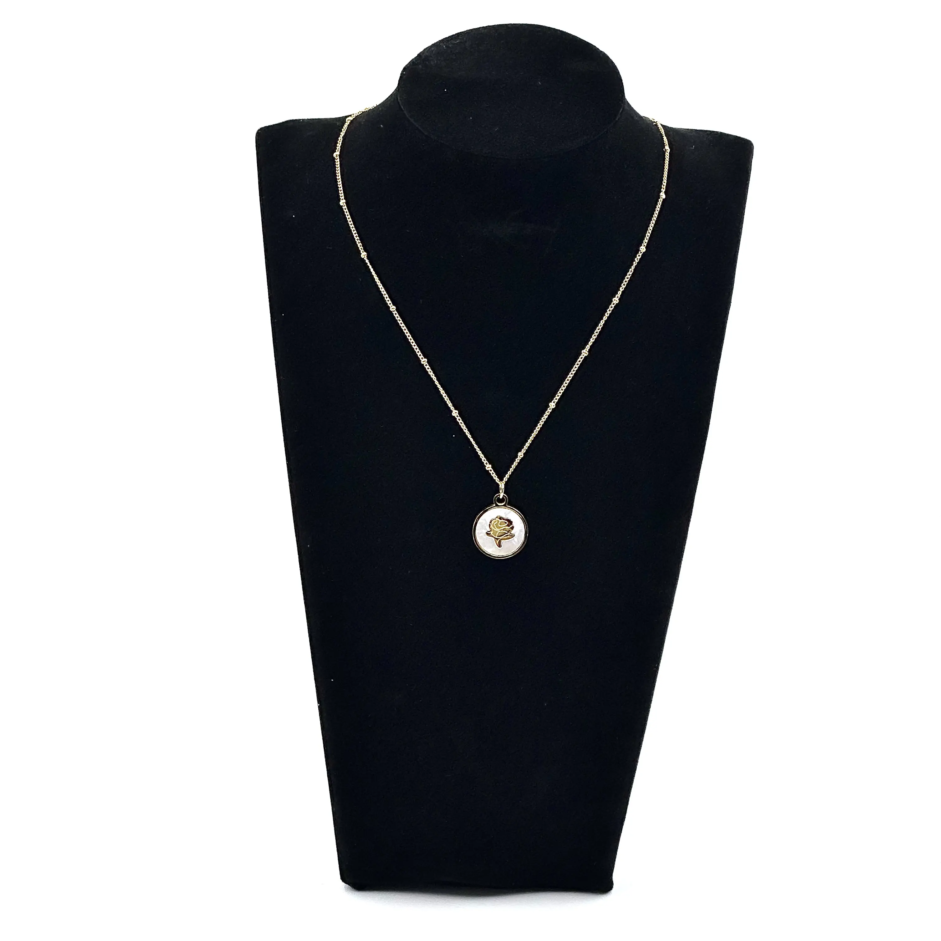 Alloy Jewelry Round Charm Bar Halskette mit Metall anhänger Vertical Design Blank Gravur erhältlich