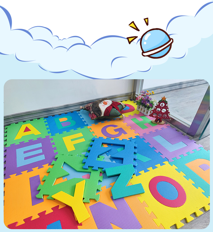 Childrens developing play rugs baby play mat number letter cartoon eva foam puzzle mat(图7) Childrens developing play rugs baby play mat number letter cartoon eva foam puzzle mat(图7)
