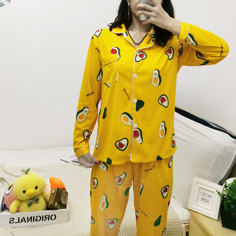 Set lungo cardigan giallo avocado S