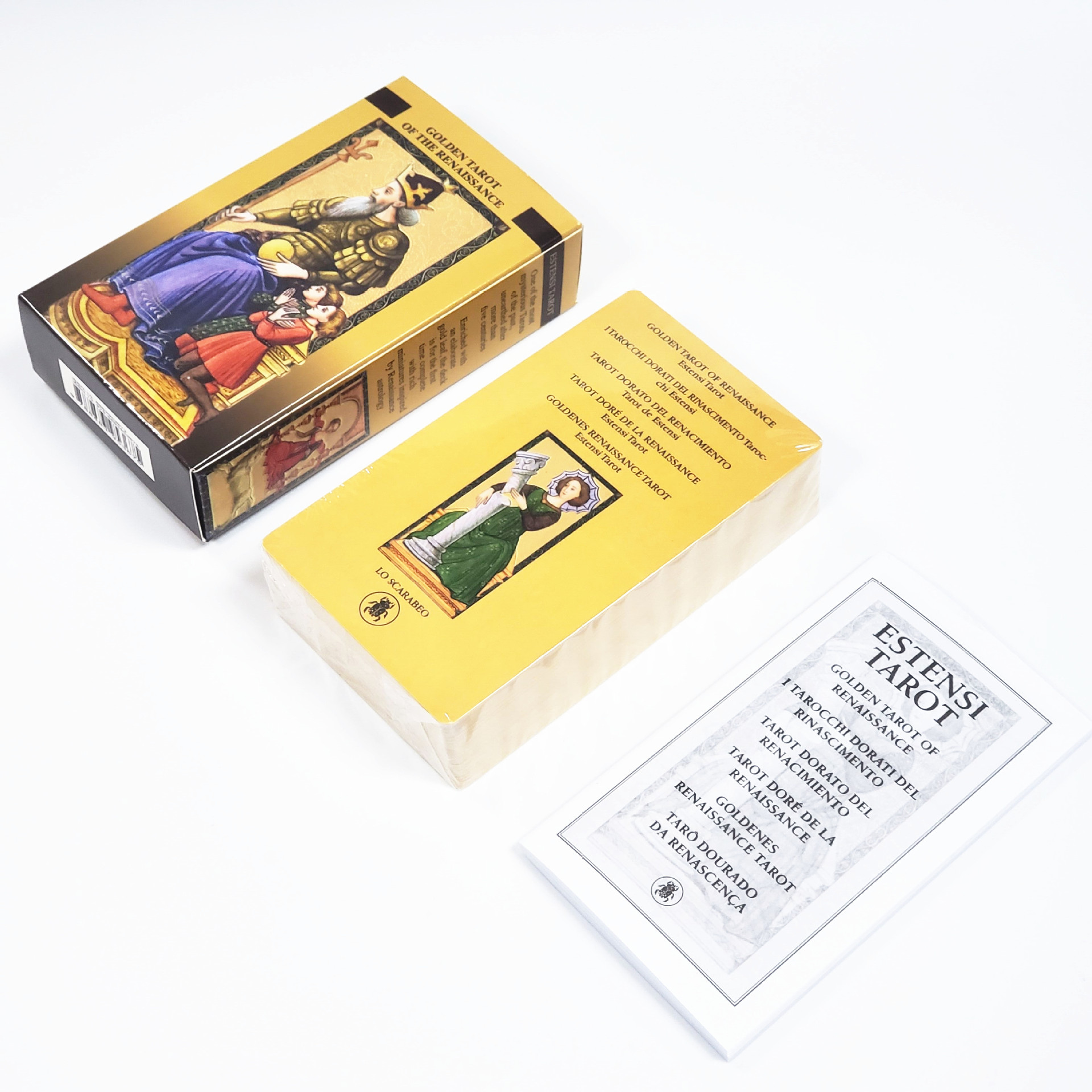 Tarot dorado del renacimiento 12X7CM