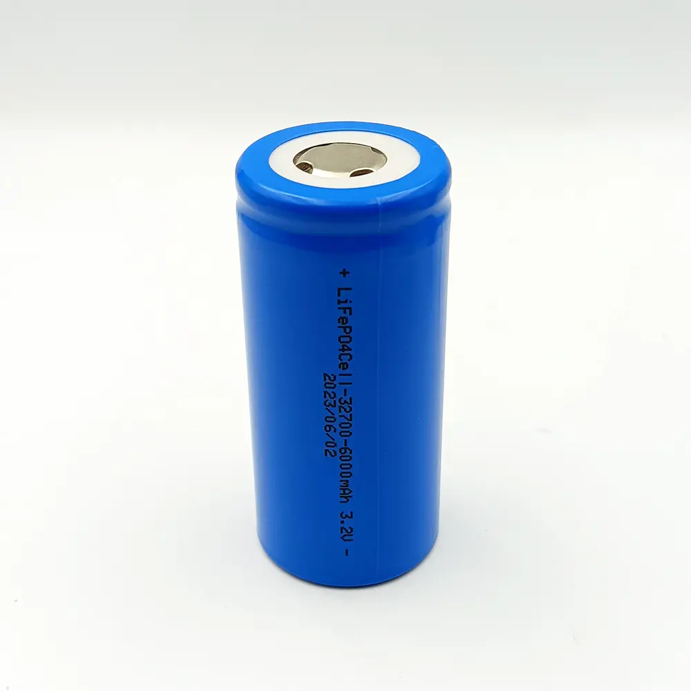 Grade A Newly 32700 3.2V 6Ah 3C Rate High cycle 3000cycle 6moum Internal resistance Renchargeable Cylindrical LiFePO4 battery