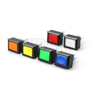Price Economical 1no1nc 3 Pin <strong>Push</strong> <strong>Button</strong> Led 22mm Plastic <strong>Illuminated</strong> <strong>Rectangular</strong> Switch for Equipment Control - Product Image 3