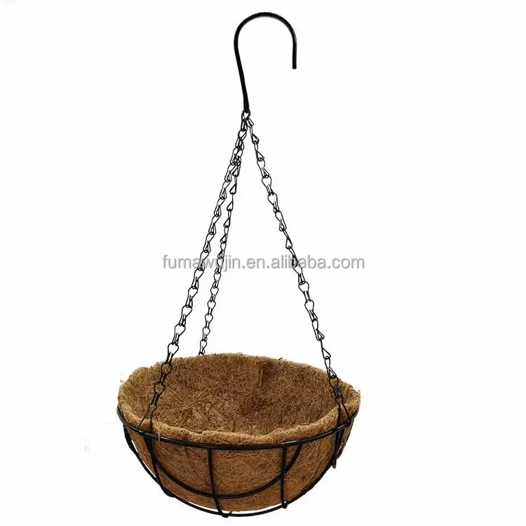 Подвесная корзина для украшения, бытовые держатели для хранения, подкладка для кокоса, корзина для кокосовых цветов