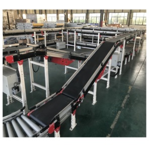 箱式皮带输送机定制电子商务PVC输送带系统，用于物料搬运分拣 - Product Image 1