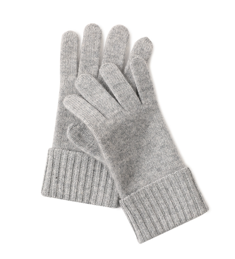 Gray gloves