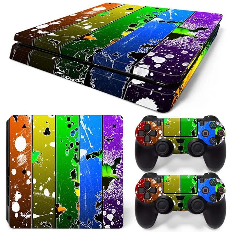 Custom Design Dragon Ball Spider Man God Of War For PS4 For Playstation 4 Slim Console Controller Skin Sticker