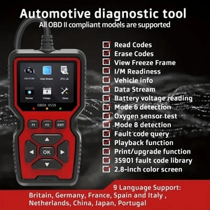 Professionale V519 OBD2 Scanner dati in tempo reale lettore di codici diagnostici strumento meccanica test di tensione della batteria controllo luce del motore controllo - Product Image 3