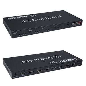 DTECH-Matriz de conmutación rápida de 18Gbps, 4x4, 4K, HDMI 2,0, con control de IR y control de 1/2 ", 2", 1 ", 2", 1 ", 1" - Product Image 4
