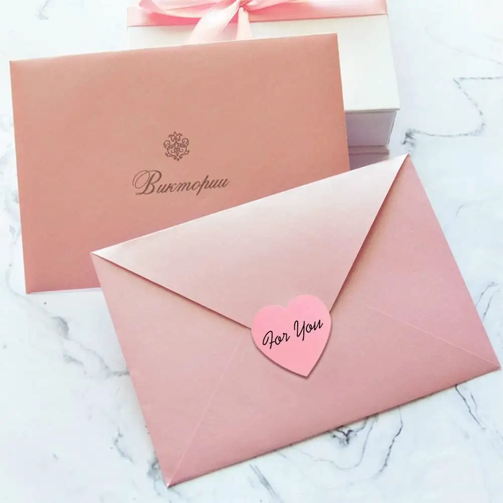 Autocollants de coeur rouge étiquettes en papier de forme de codage de coeur pour les décalcomanies d'enveloppe d'invitation d'anniversaires de mariage de la Saint-Valentin