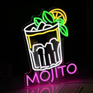 <span class=keywords><strong>Mojito</strong></span> ניאון סימן <span class=keywords><strong>mojito</strong></span> קוקטייל ניאון עבור עיצוב קיר עם dmable הוביל usb מונע שלט אור עבור מועדון בר